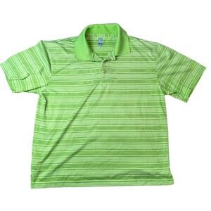 PGA Tour Striped Golf Polo | Men's L